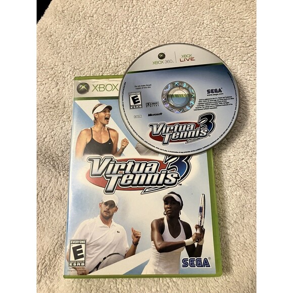 Virtua Tennis 3 (Xbox 360, 2007) Sports Complete Tested Working - Picture 5 of 9